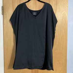 Lane Bryant Satin front v-neck